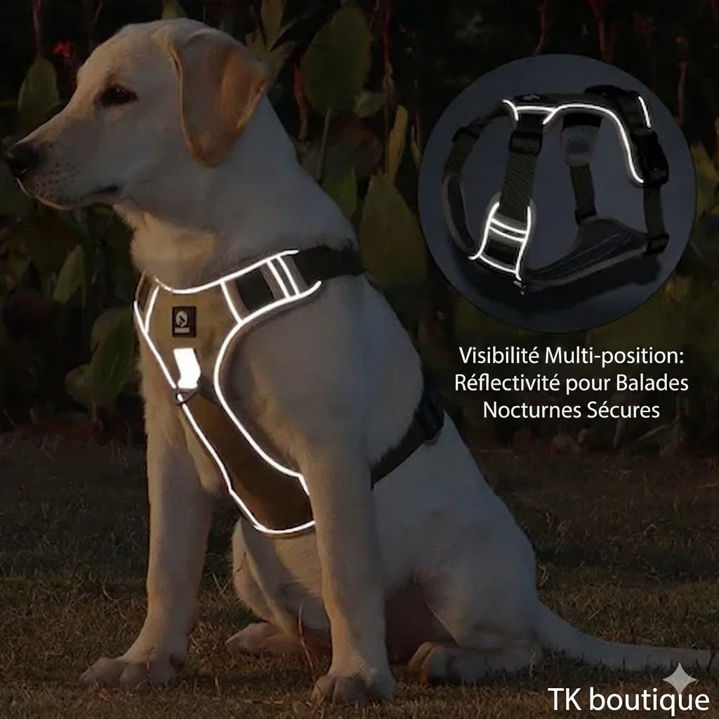 Harnais Gilet Réfléchissant pour Chien