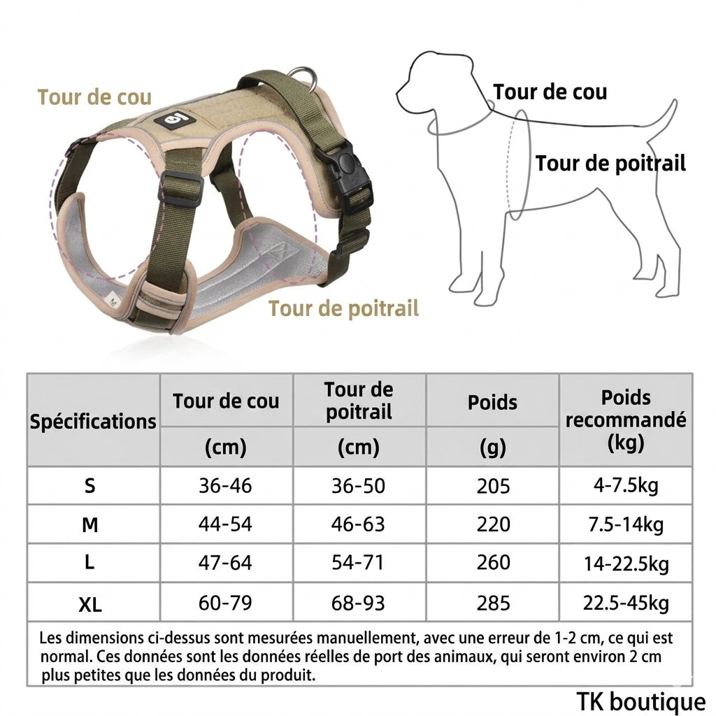 Harnais Gilet Réfléchissant pour Chien