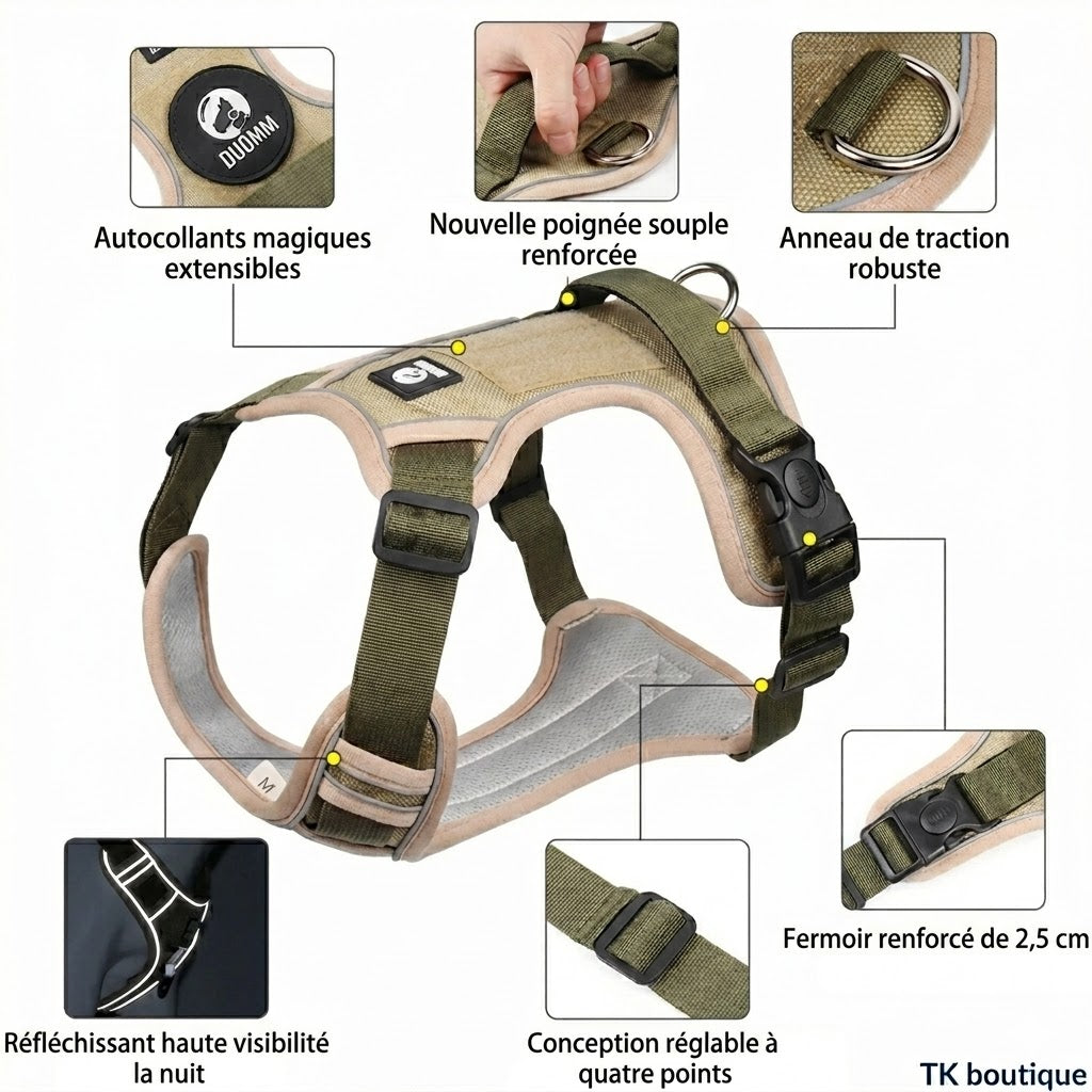 Harnais Gilet Réfléchissant pour Chien