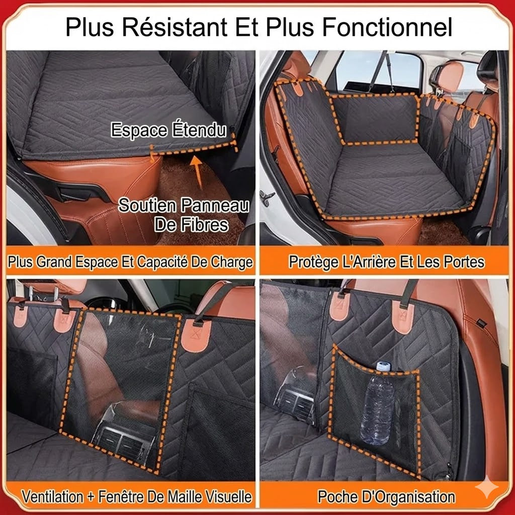 Protection de Siège Voiture Premium pour Chien – Voiture impeccable, trajet zen