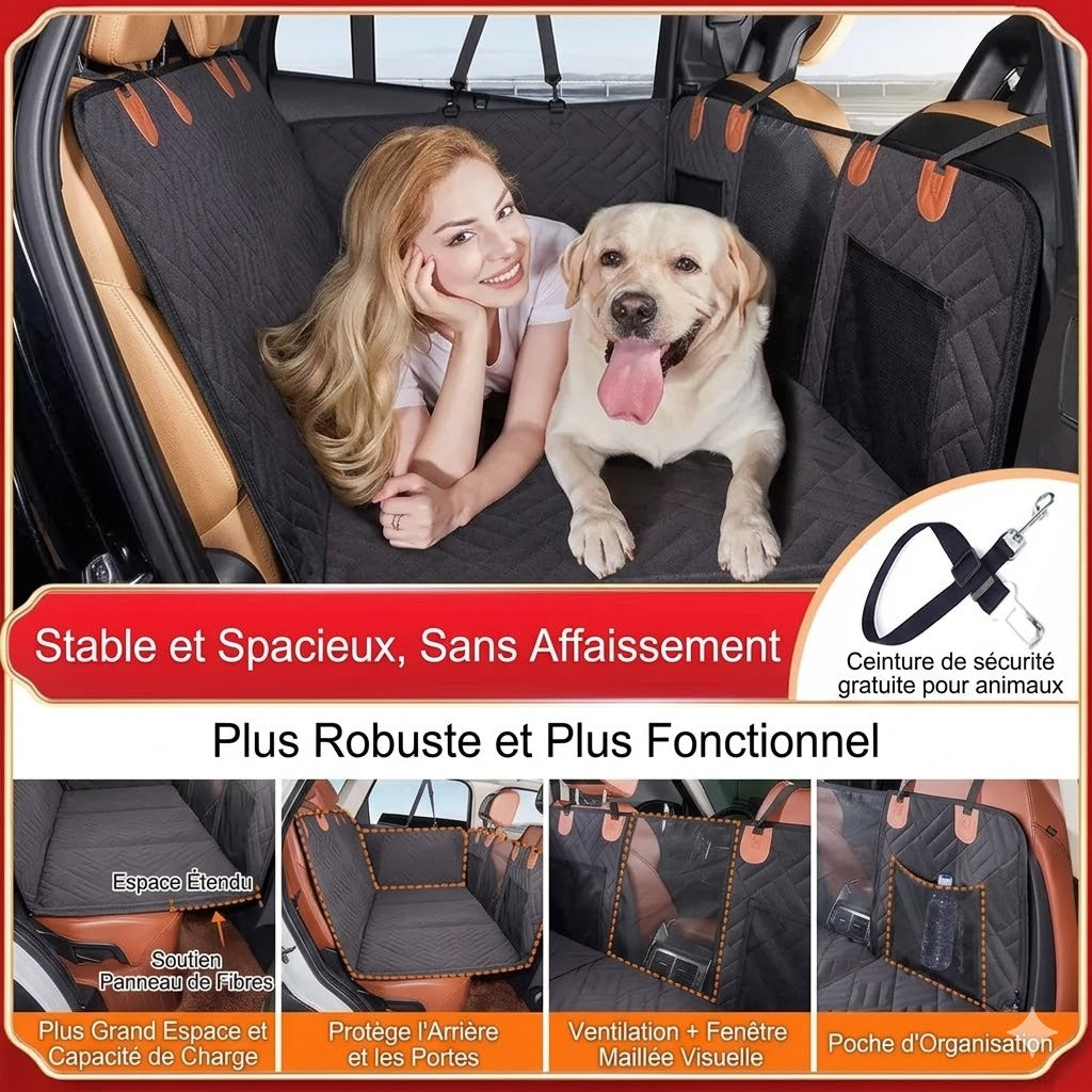 Protection de Siège Voiture Premium pour Chien – Voiture impeccable, trajet zen