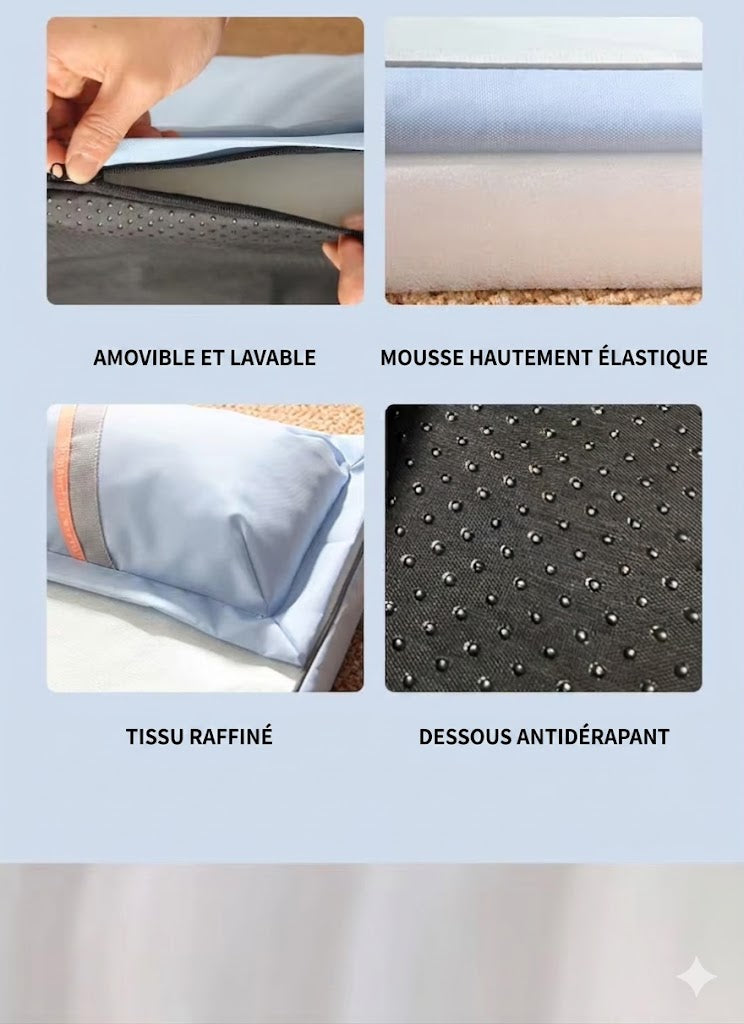 Matelas Rafraîchissant avec Oreiller pour Chien – Confort & Fraîcheur Garantis