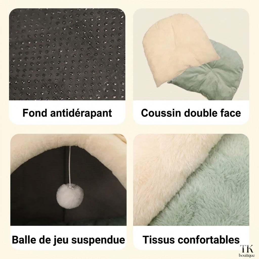 Panier Grotte pour Chat – Son cocon douillet préféré
