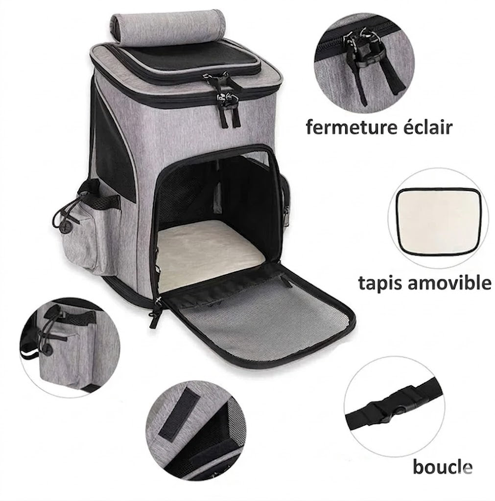 Sac à Dos de Transport pour Chat et Chien – L'aventure ensemble